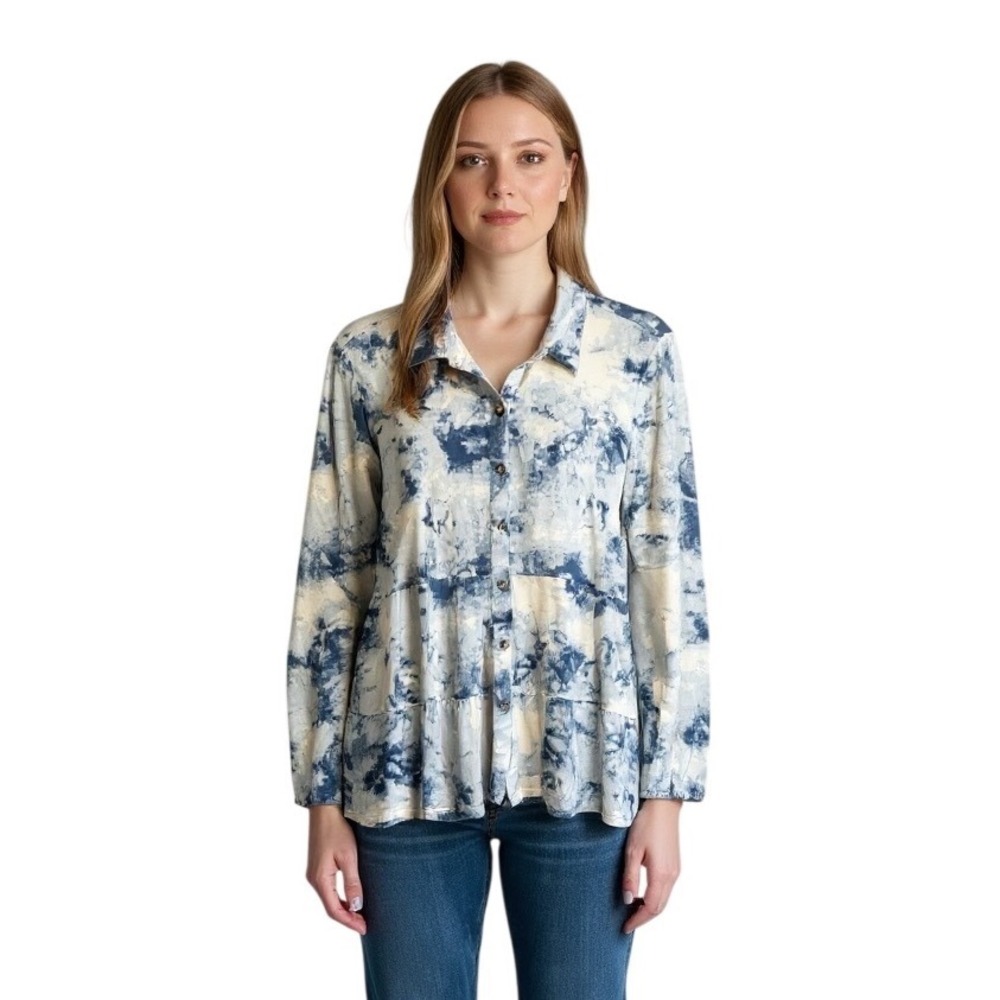 New‎ Directions Blue and White Swing Top Size PXL